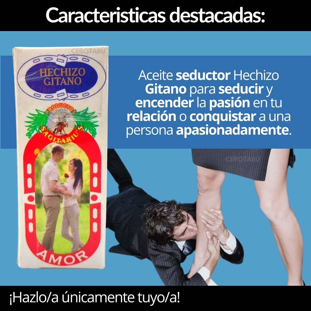 Hechizo Gitano Aceite Seductor Esotérico De Esencias Naturales x 20ml